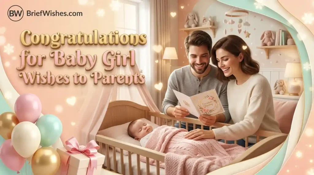 Congratulations for Baby Girl Wishes to Parents