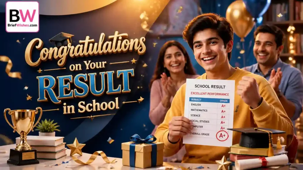 congratulations wishes for result in school