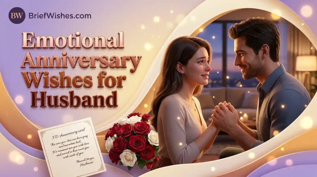 Emotional Anniversary Wishes for Husband