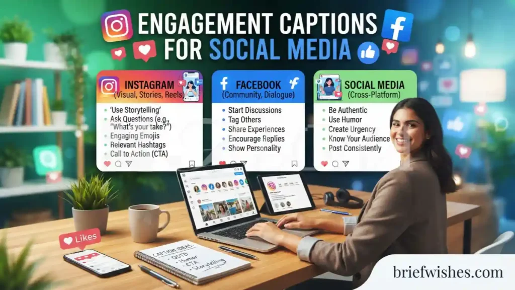 Engagement Captions for Instagram, Facebook & Social Media