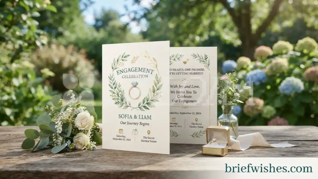 Engagement Card Messages for a Heartfelt Note