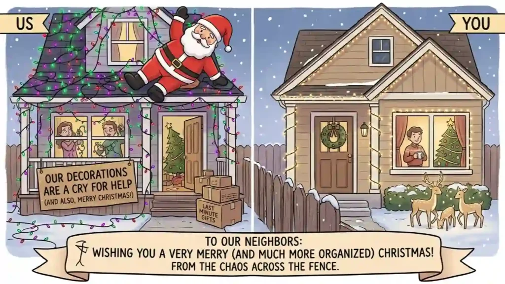 Funny Christmas Wishes for Neighbors