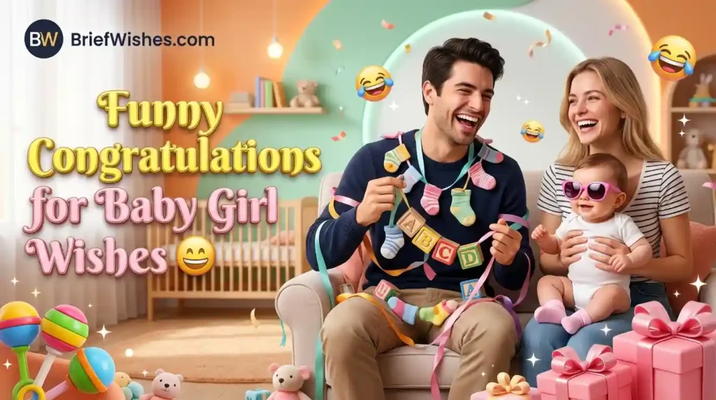 Funny Congratulations for Baby Girl Wishes 