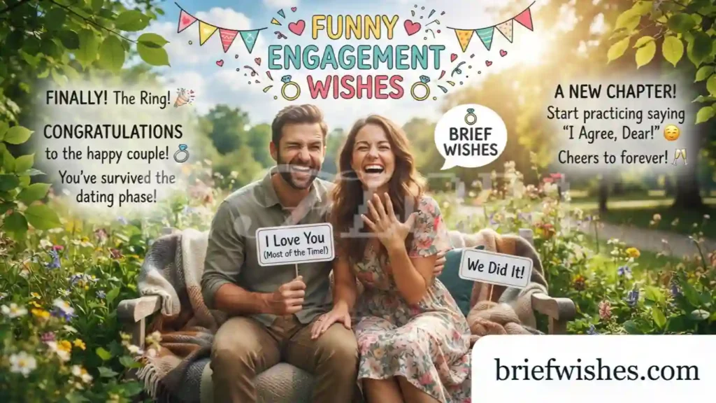 Funny Engagement Wishes to Add Some Joy