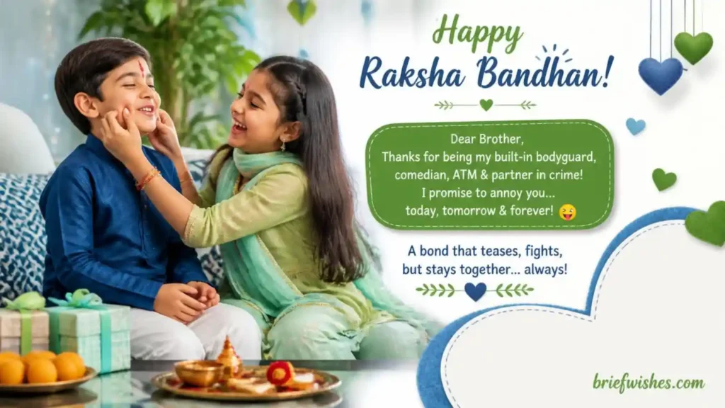 Funny Raksha Bandhan Wishes 