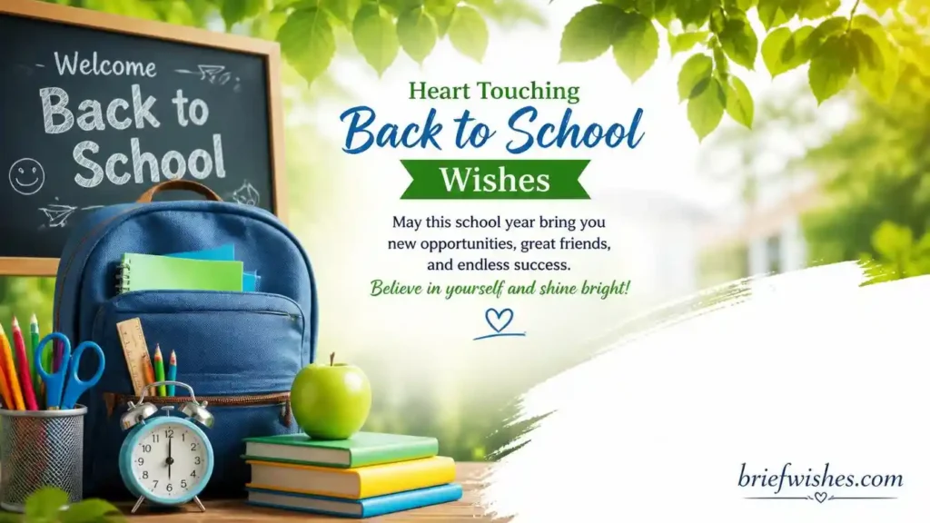 Heart Touching Back to School Wishes