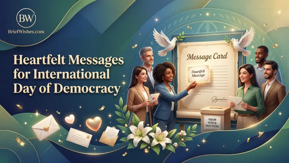 Heartfelt Messages for International Day of Democracy 