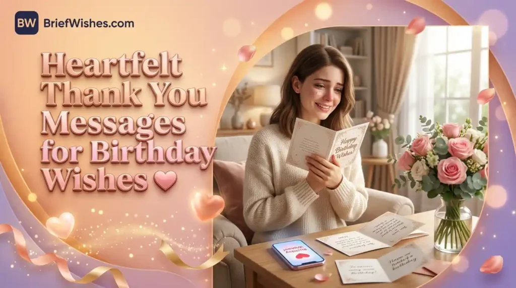 Heartfelt Thank You Messages for Birthday Wishes