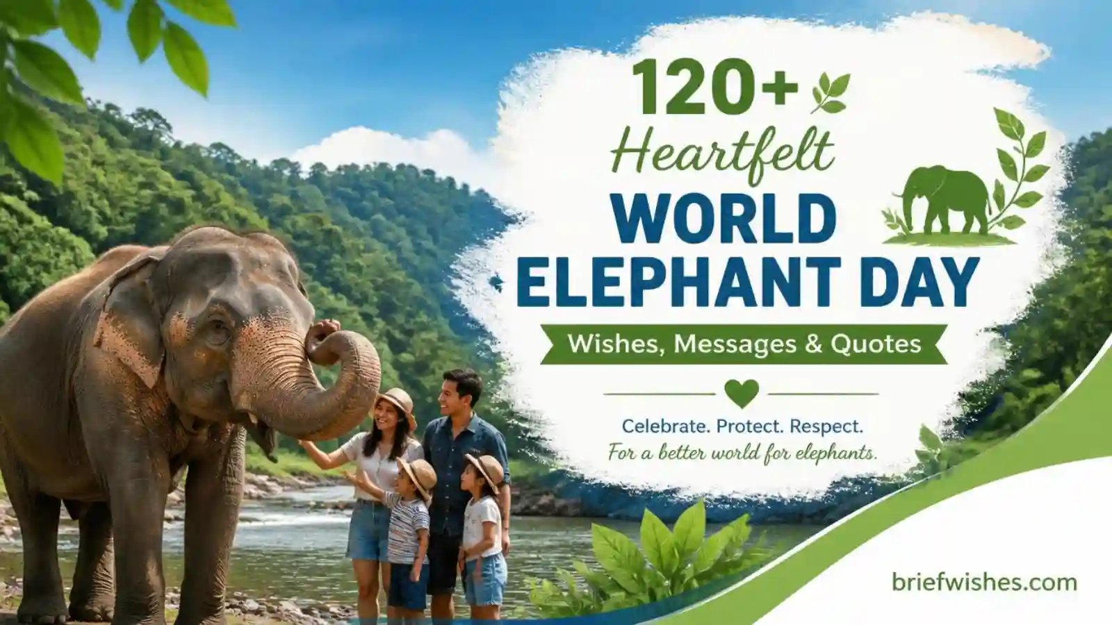 Heartfelt World Elephant Day Wishes🐘