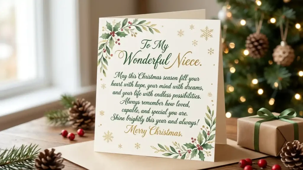  Inspirational Christmas Wishes for Niece