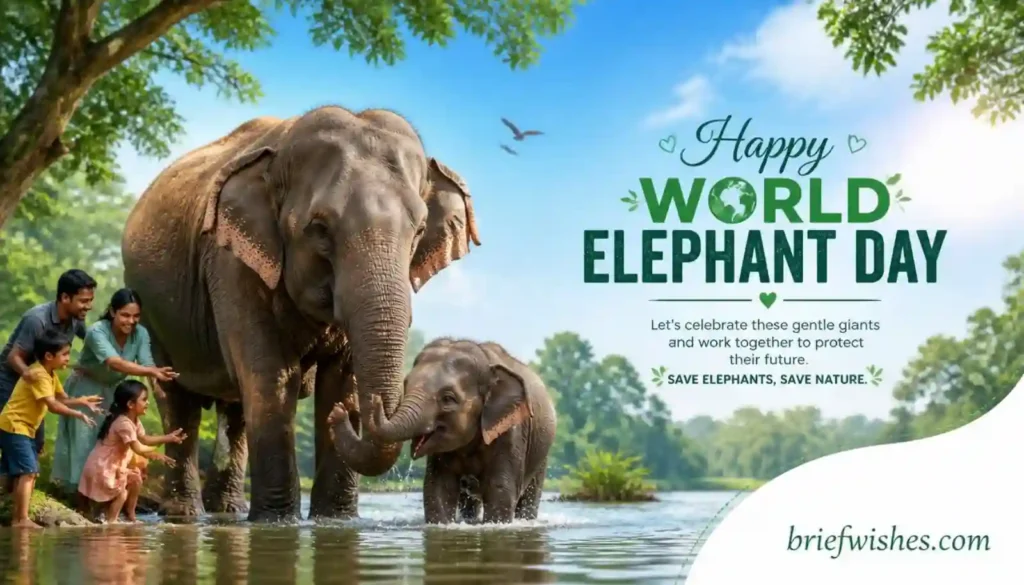 Inspirational World Elephant Day Wishes