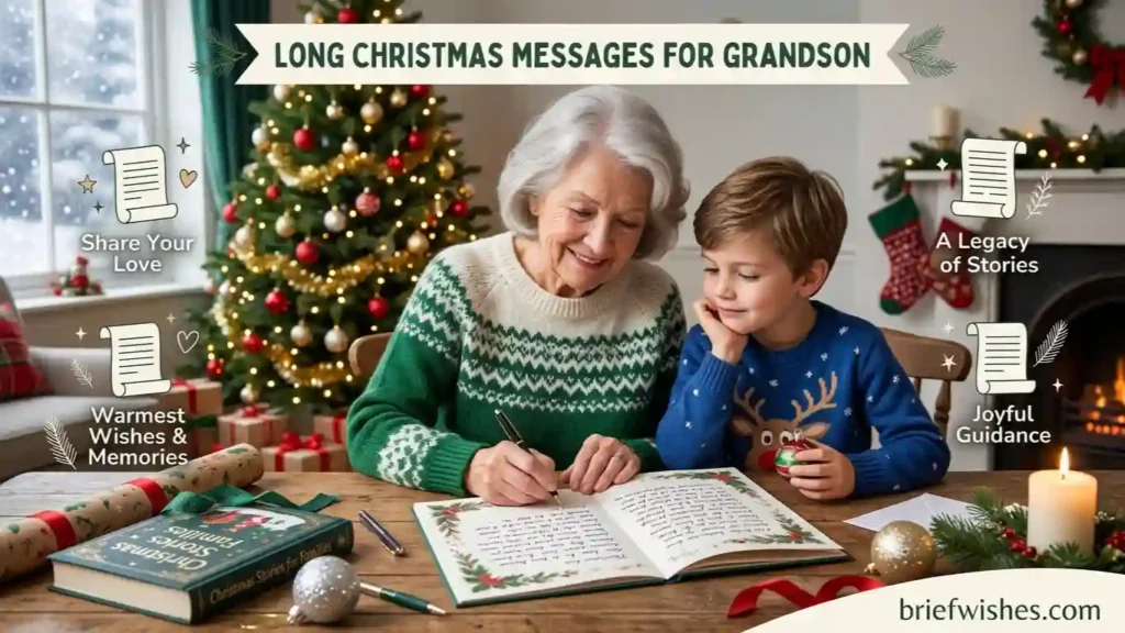 Long Christmas Messages for Grandson