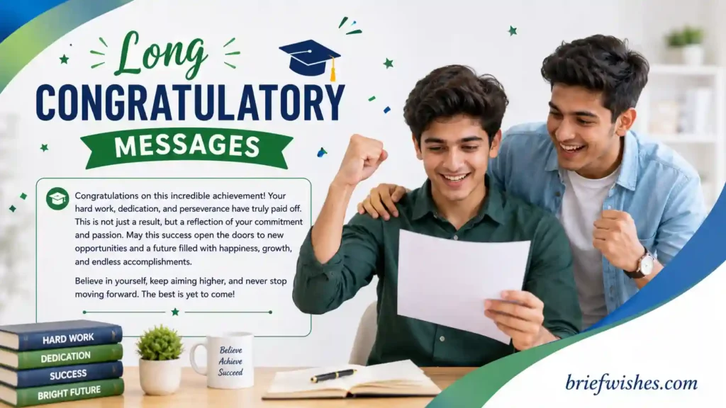 Long Congratulatory Messages