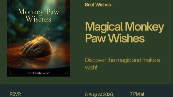 Monkey Paw Wishes