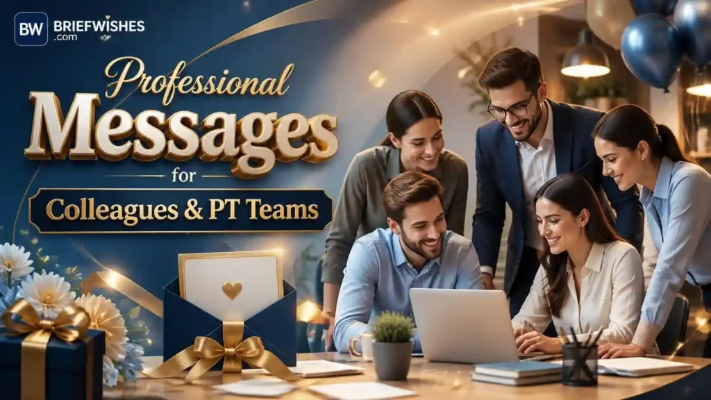 Professional Messages for Colleagues & PT Teams 