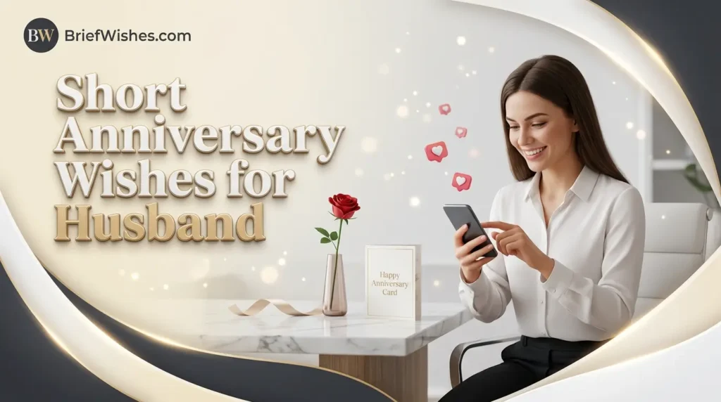 Short Anniversary Wishes for Husband 
