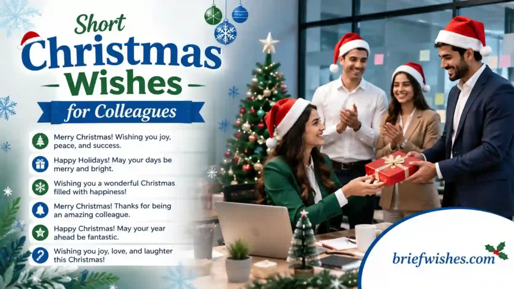 🎅 Short Christmas Wishes for Colleagues