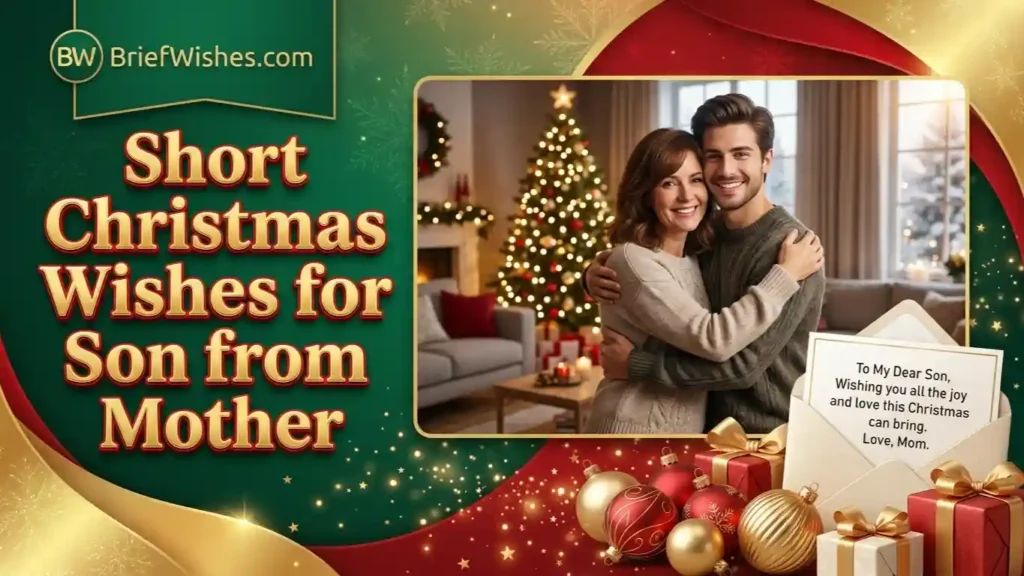 Short Christmas Wishes for Son from Mother