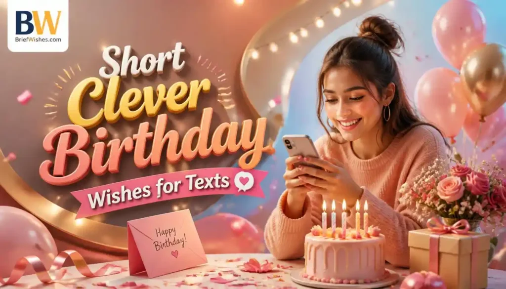 Short Clever Birthday Wishes for Texts