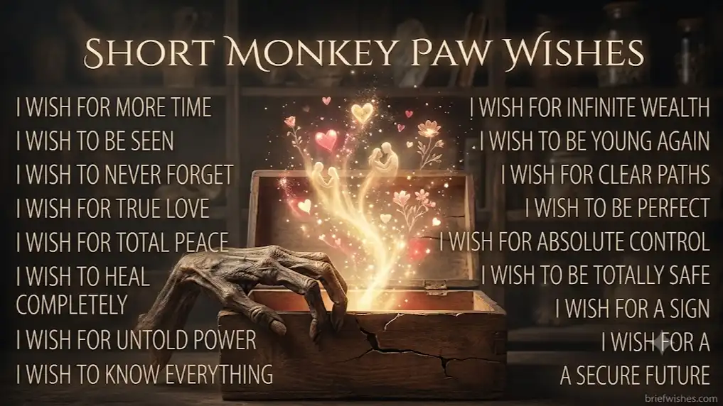  Short Monkey Paw Wishes