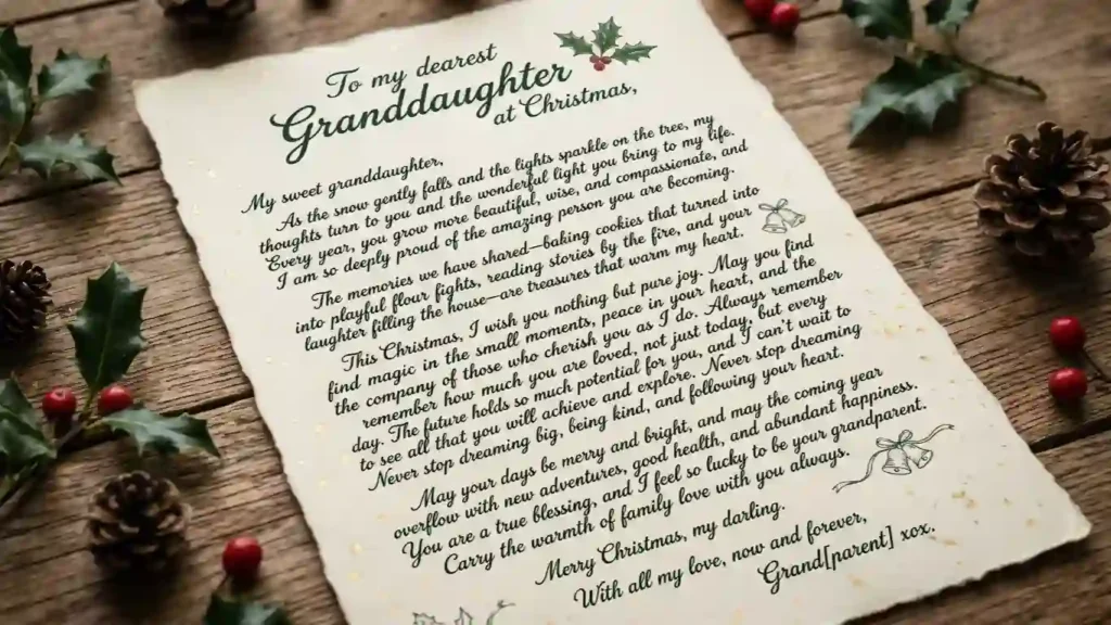 🌟 Special Christmas Wishes for Granddaughter