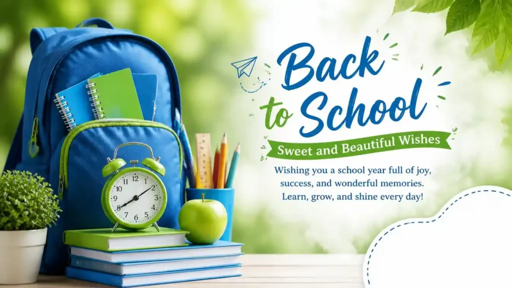 Sweet and Beautiful Back to School Wishes