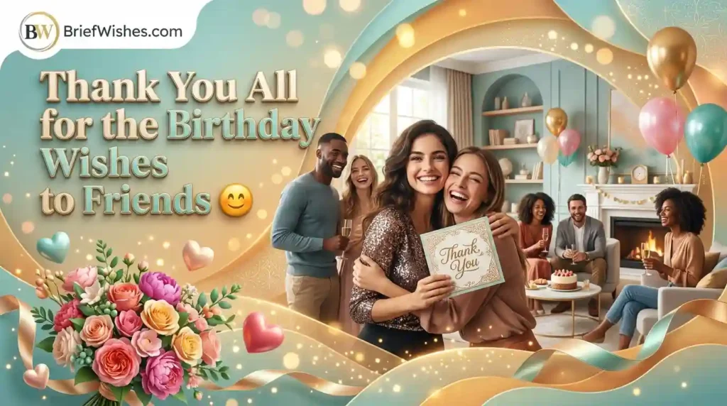 Thank You All for the Birthday Wishes to Friends 