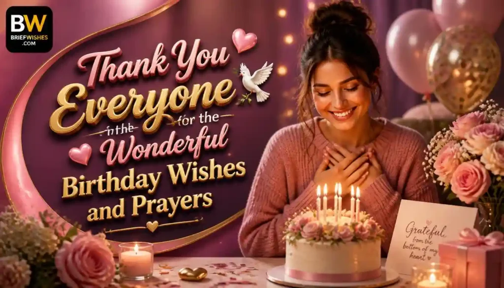 Thank You Everyone for the Wonderful Birthday Wishes and Prayers 