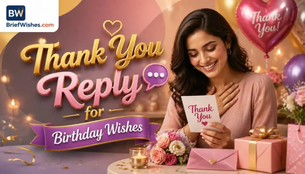 Thank You Reply for Birthday Wishes 