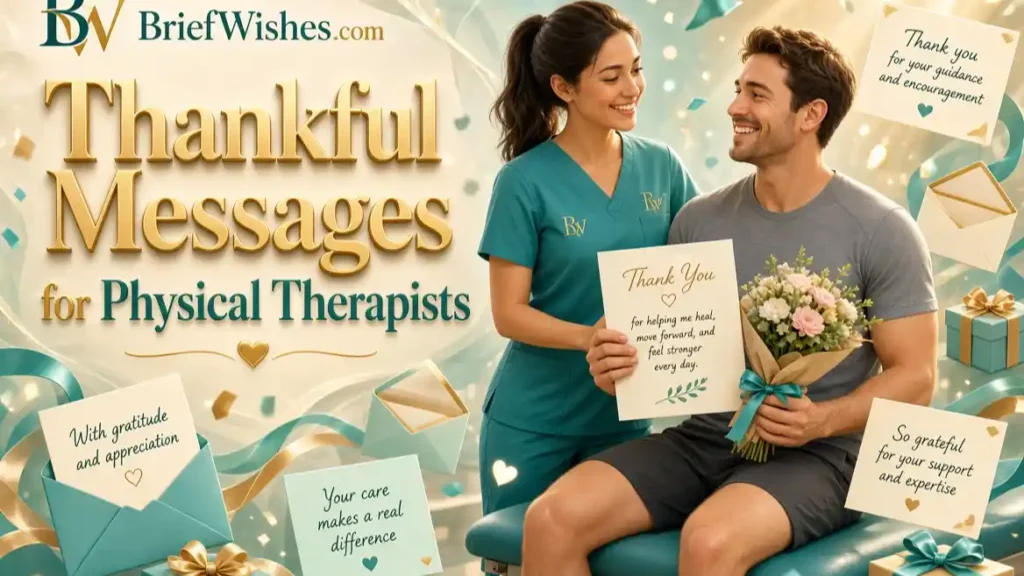 Thankful Messages for Physical Therapists 
