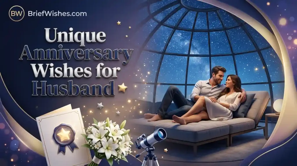 Unique Anniversary Wishes for Husband 