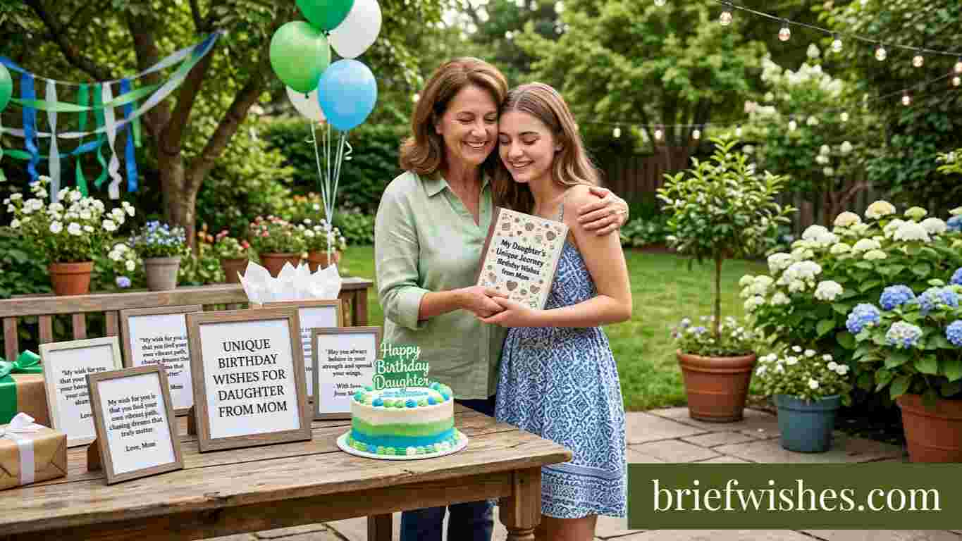 Unique Birthday Wishes for Daughter from Mom