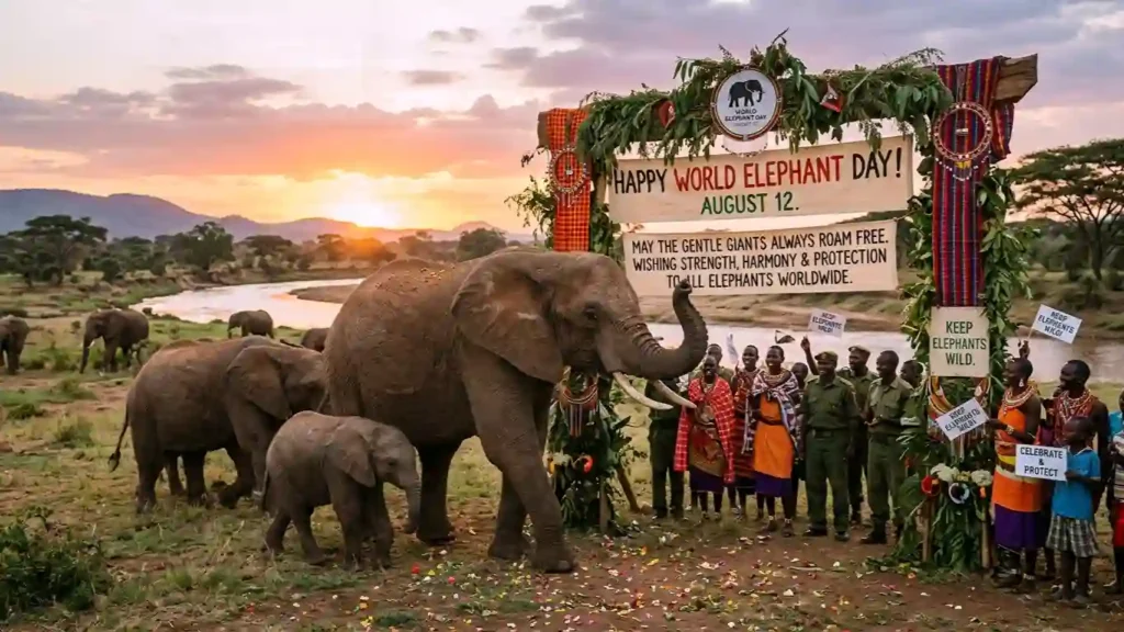 Unique World Elephant Day Wishes