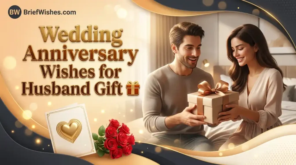 Wedding Anniversary Wishes for Husband Gift 
