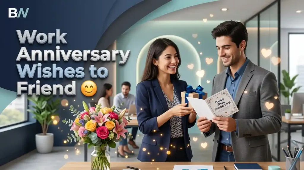 Work Anniversary Wishes to Friend 