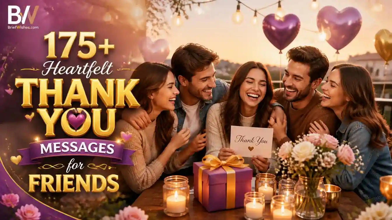 175+ Heartfelt Thank You Messages for Friends