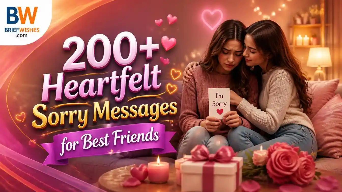 200+ Heartfelt Sorry Messages for Best Friends