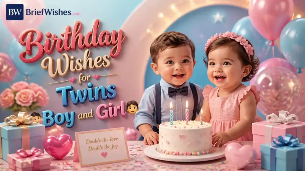 Birthday Wishes for Twins Boy and Girl 