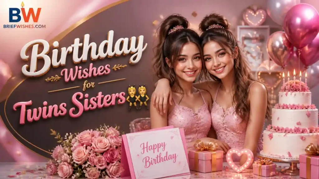 Birthday Wishes for Twins Sisters 