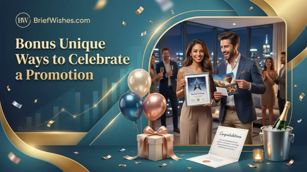 Bonus Unique Ways to Celebrate a Promotion