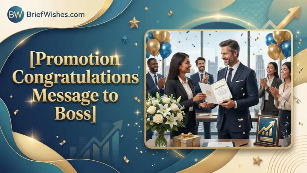 Congratulations Message for Promotion to Senior in English