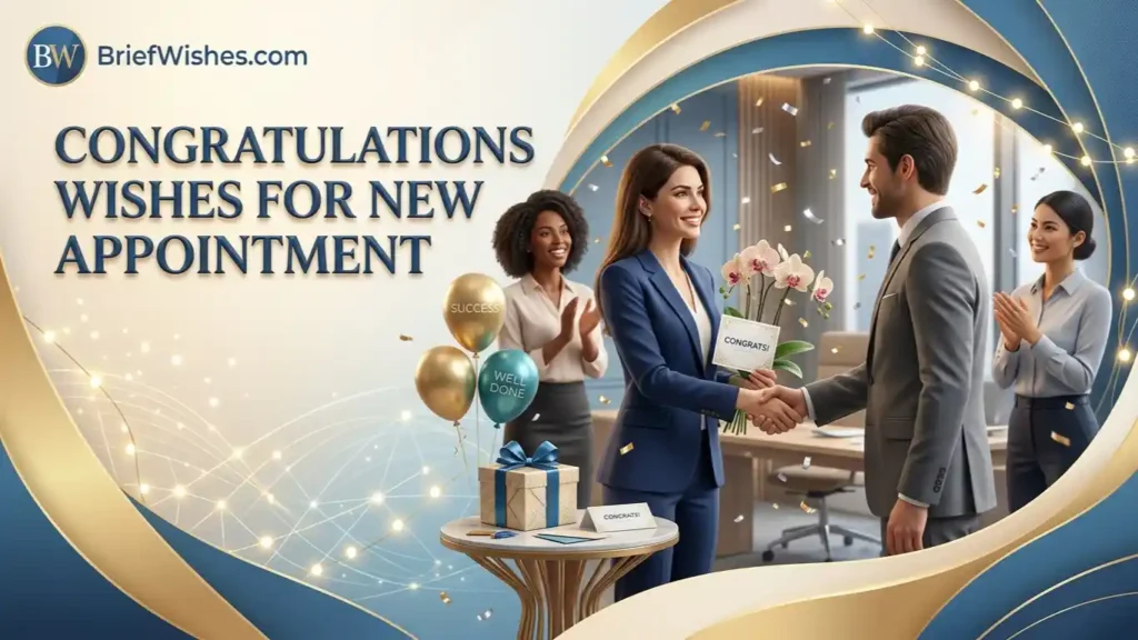 Congratulations Wishes for New Appointment