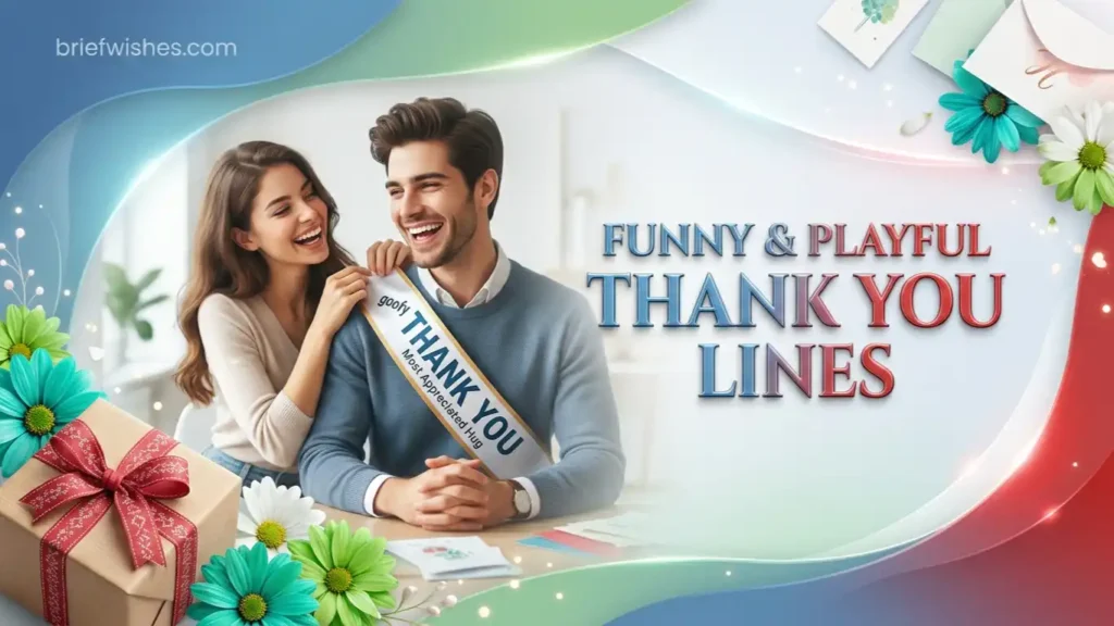 Funny & Playful Thank You Lines