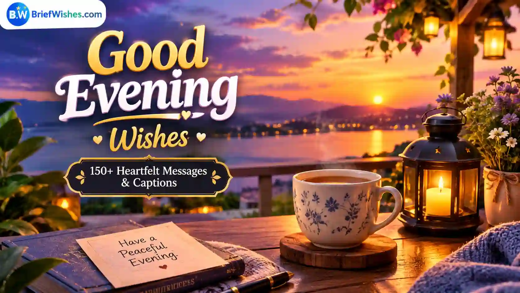 Good Evening Wishes: 150+ Heartfelt Messages & Captions