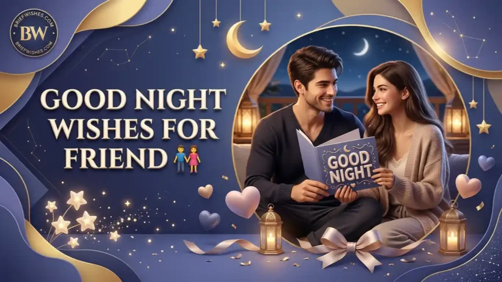 Good Night Wishes for Friend 👫