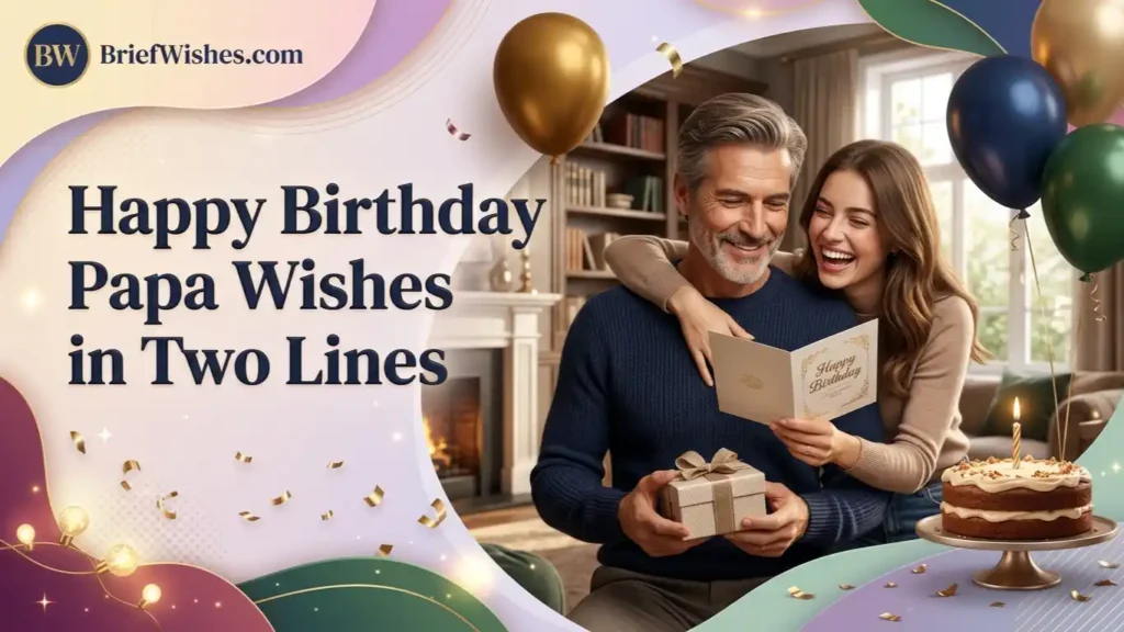 Happy Birthday Papa Wishes in Two Lines