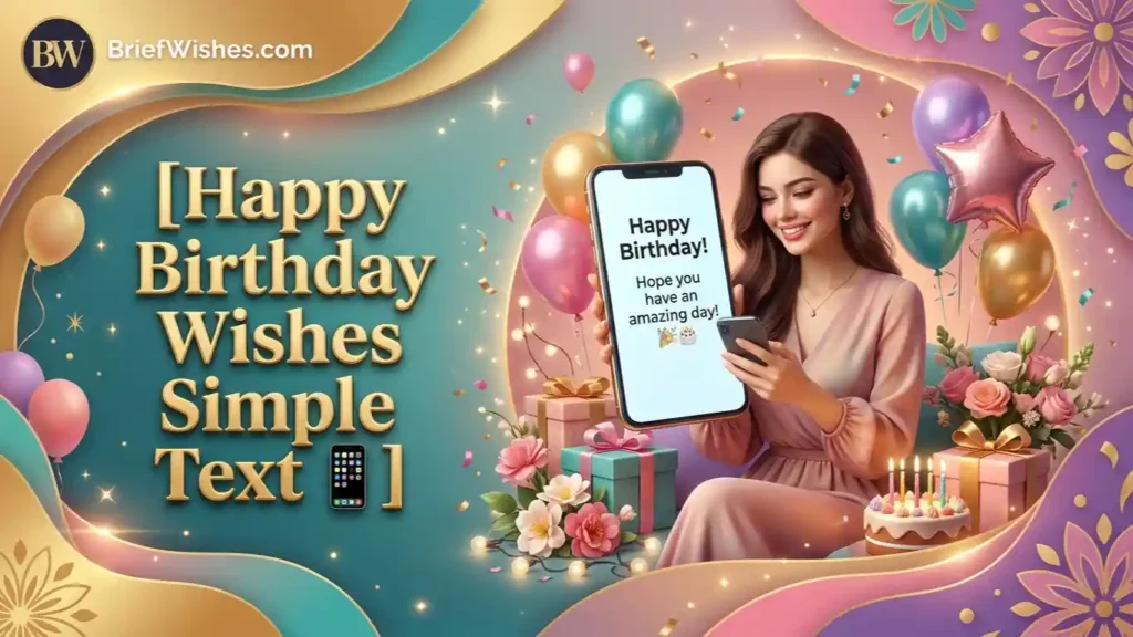 Happy Birthday Wishes Simple Text 