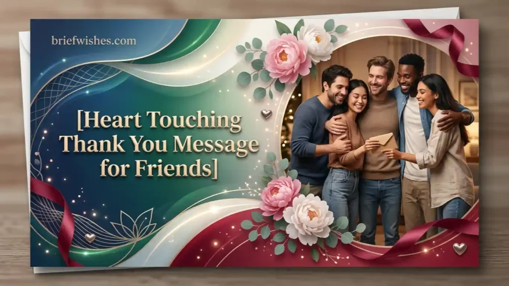 Heart Touching Thank You Message for Friends