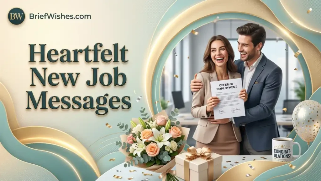 Heartfelt New Job Messages