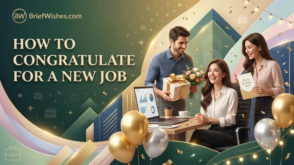 How to congratulate for a new job